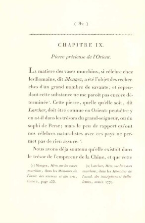 Chapitre IX. Pierre précieuse de l'Orient