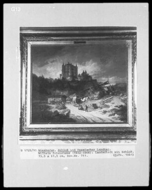 Landschaft mit Schloss