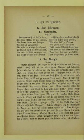 B. In der Familie