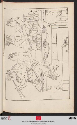 Pl. IV. [Festmahl, nach griechischer Vase]