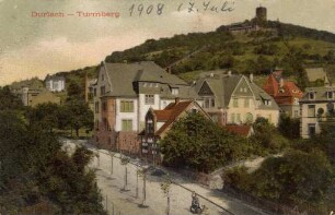 Postkartenalbum mit Motiven von Durlach. "Durlach - Turmberg"