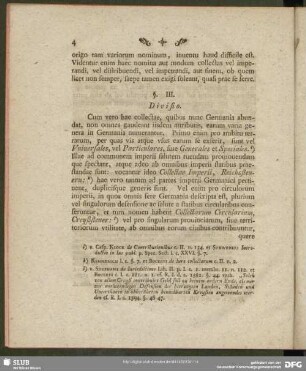 §. III. Divisio