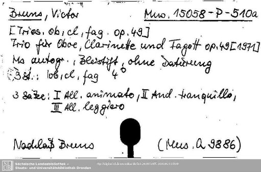Bruns, Victor, Trios