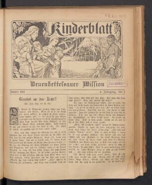 Nr. 1. Januar 1913