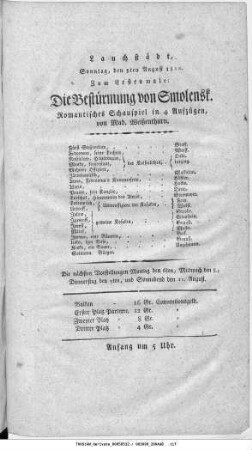 Die Bestürmung von Smolensk