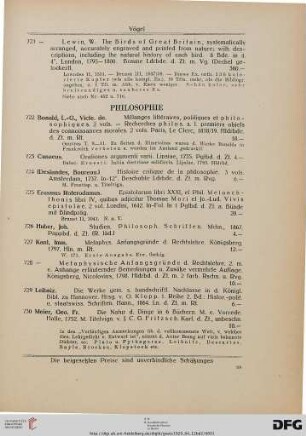 Philosophie (Nr. 722-733)