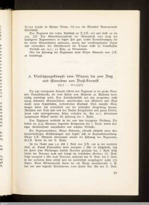 6. Verfolgungskämpfe vom Wieprez bis zum Bug und Einnahme von Brest-Litowsk