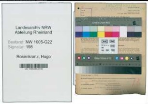 Entnazifizierung Hugo Rosenkranz , geb. 18.02.1889 (Metzger)