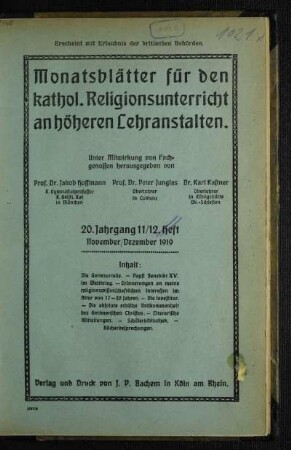 11/12: 11./12. Heft