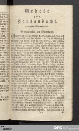Gebete zur Hausandacht.