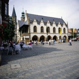 Goslar. Rathaus. Marktfassade von Südosten