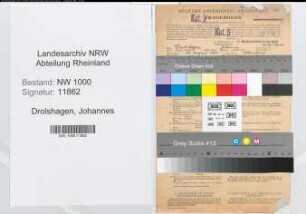 Entnazifizierung Johannes Drolshagen, geb. 18.08.1908 (Techn.Angest.)