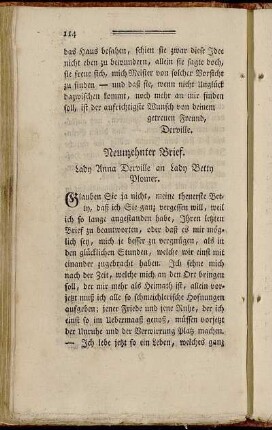 Neunzehnter Brief. - Vier und zwanzigster Brief.