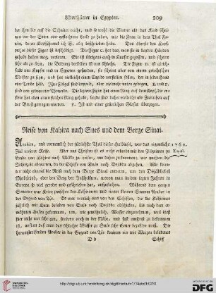 Reise von Kahira nach Sues und dem Berge Sinai