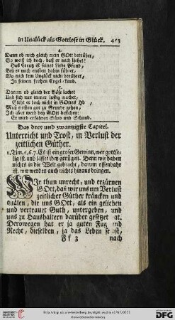 Das drey und zwantzigste Capitel