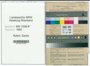 Entnazifizierung Gerda Rotert , geb. 13.01.1922 (Schulhelferin)
