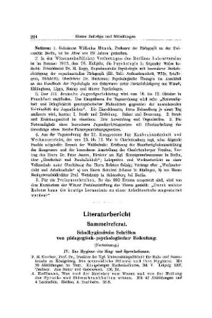 Literaturbericht
