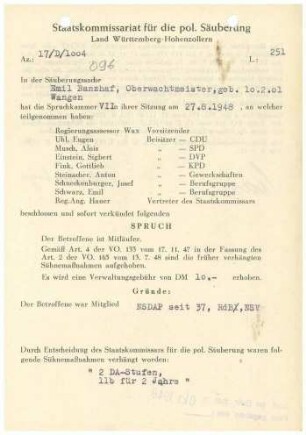 Banzhaf, Emil