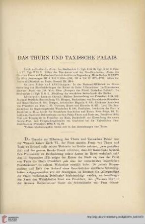 Das Thurn und Taxissche Palais