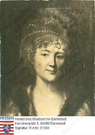 Zimmermann, Sophie geb. v. Hert (1759-1826) / Porträt, vorblickend, Brustbild