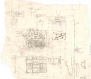 Hildebrand, Adolf von; München, Perfallstr.; Haus Hildebrand - Teilgrundriss, Schnitt