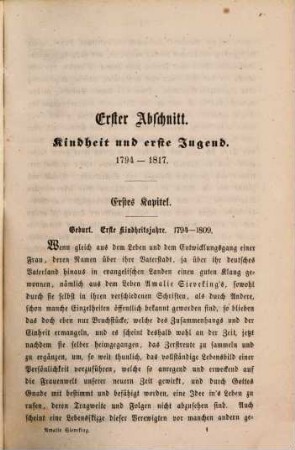 Denkwürdigkeiten aus dem Leben von Amalie Sieveking