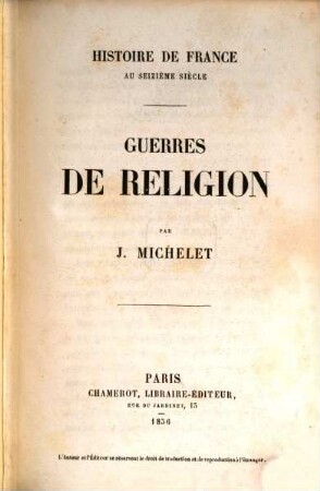 Histoire de France, 9. Guerres de religion