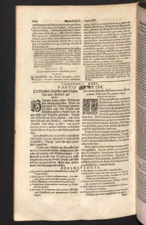 Constitutio XXXV. - XXXIIX.