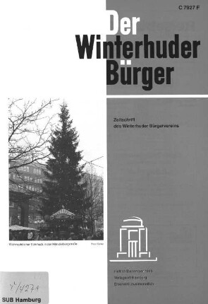 Heft VI / Dezember 1989 : Zeitschrift des Winterhuder Bürgervereins