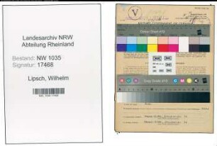 Entnazifizierung Wilhelm Lipsch , geb. 25.05.1921 (Hauer)