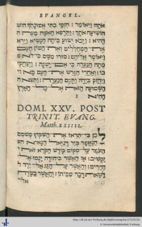Domi. XXV. Post Trinit. Evang. Matth. XXIIII.