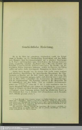 Geschichtliche Einleitung