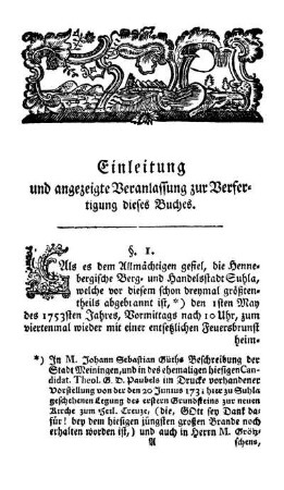 Einleitung und angezeigte Veranlassung zur Verfertigung dieses Buches