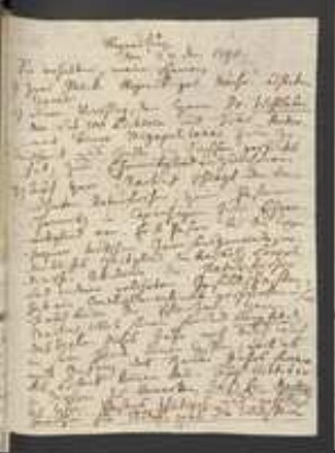 Brief von Johann Jacob Kohlhaas und David Heinrich Hoppe