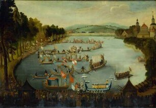 Eine Lustschifffahrt im Jahre 1718 zu Moritzburg