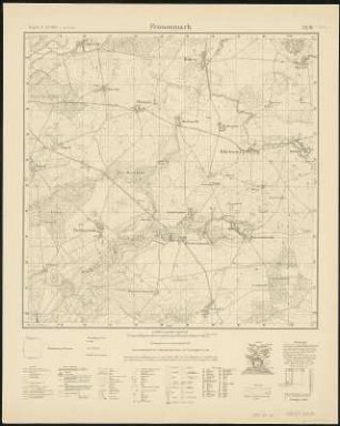 Meßtischblatt 2436 : Frauenmark, 1951 : Frauenmark. - Hrsg. 1881. - 1:25000. - [Berlin]: Landesregierung Sachsen, Abt. Vermessungswesen, 1951. - 1 Kt.