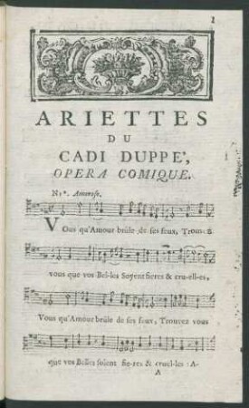 Ariettes du Cadi duppé