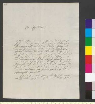 Brief von Zauper, Joseph Stanislaus an Goethe, Johann Wolfgang von