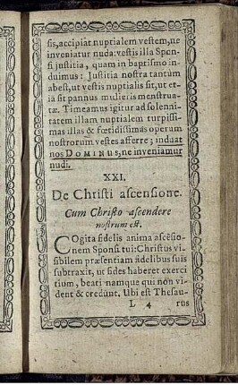 XXI. De Christi ascensione