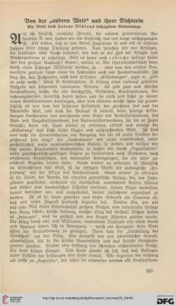 33: Von der "anderen Welt" und ihrer Dichterin : ein Brief nach Helene Böhlaus sechzigstem Geburtstage