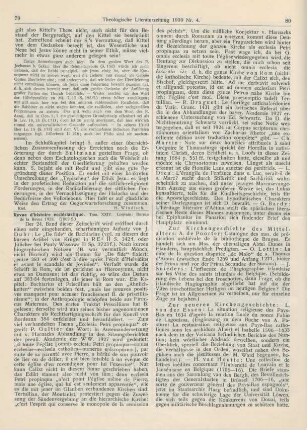 79-81 [Rezension] Revue d‘histoire ecclésiastique. Tome XXIV