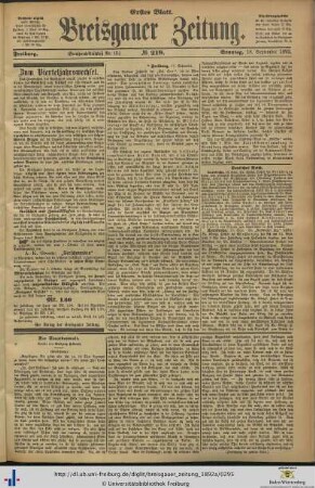 18.09.1892 (Erstes Blatt)
