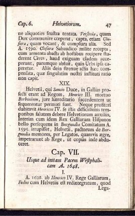 Cap. VII. Usque ad initam Pacem Westphalicam A. 1648.