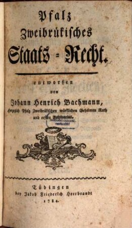 Pfalz Zweibrükisches Staats-Recht, [1]
