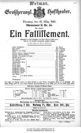 Ein Fallissement