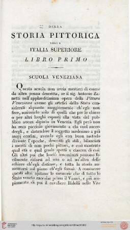 Libro Primo: Scuola Veneziana