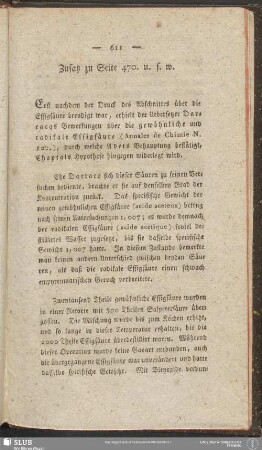 Zusatz zu Seite 470. u. s. w.