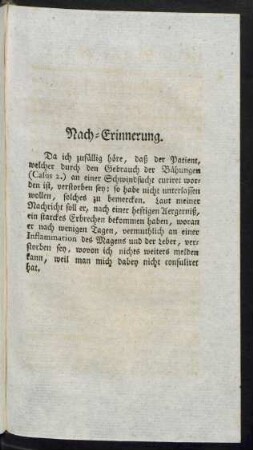 Nach-Erinnerung