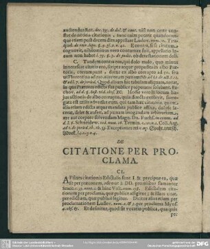 De Citatione Per Proclama