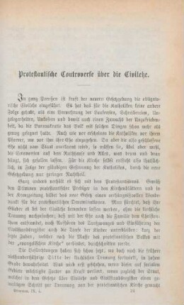 357-370 Protestantische Controverse über die Civilehe
